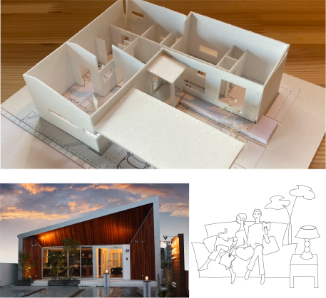 小さな町下関の設計事務所｜イケベ住宅建築　施工イメージ