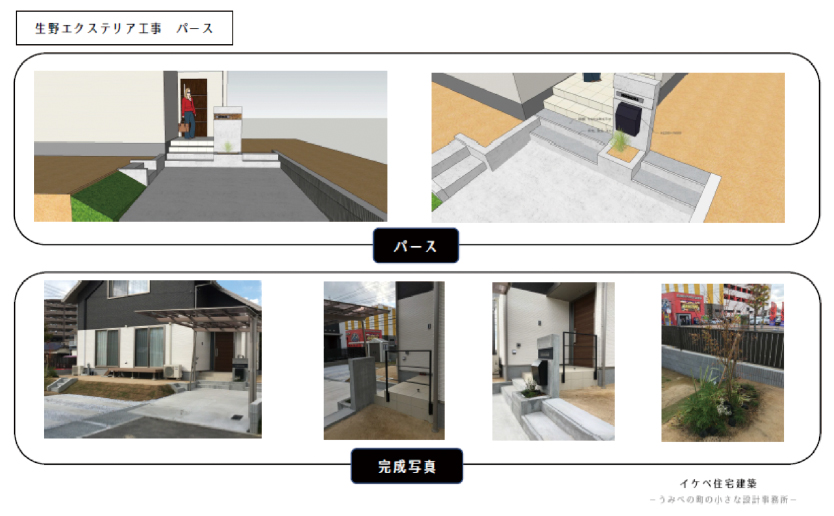 エクステリア計画パース